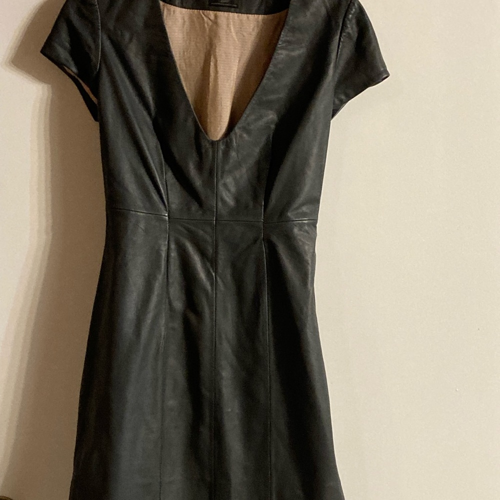 100% leather dark grey Dress XS/S